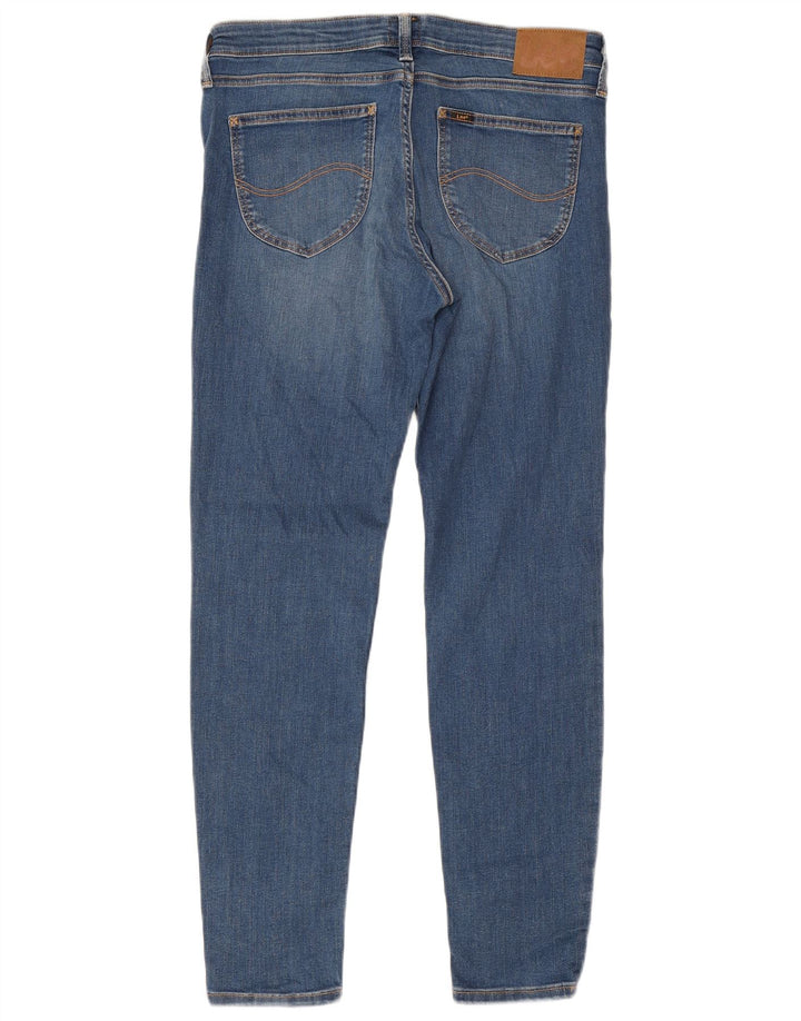 Lee Womens Scarlett Slim Jeans W31 L31 Azul Algodão