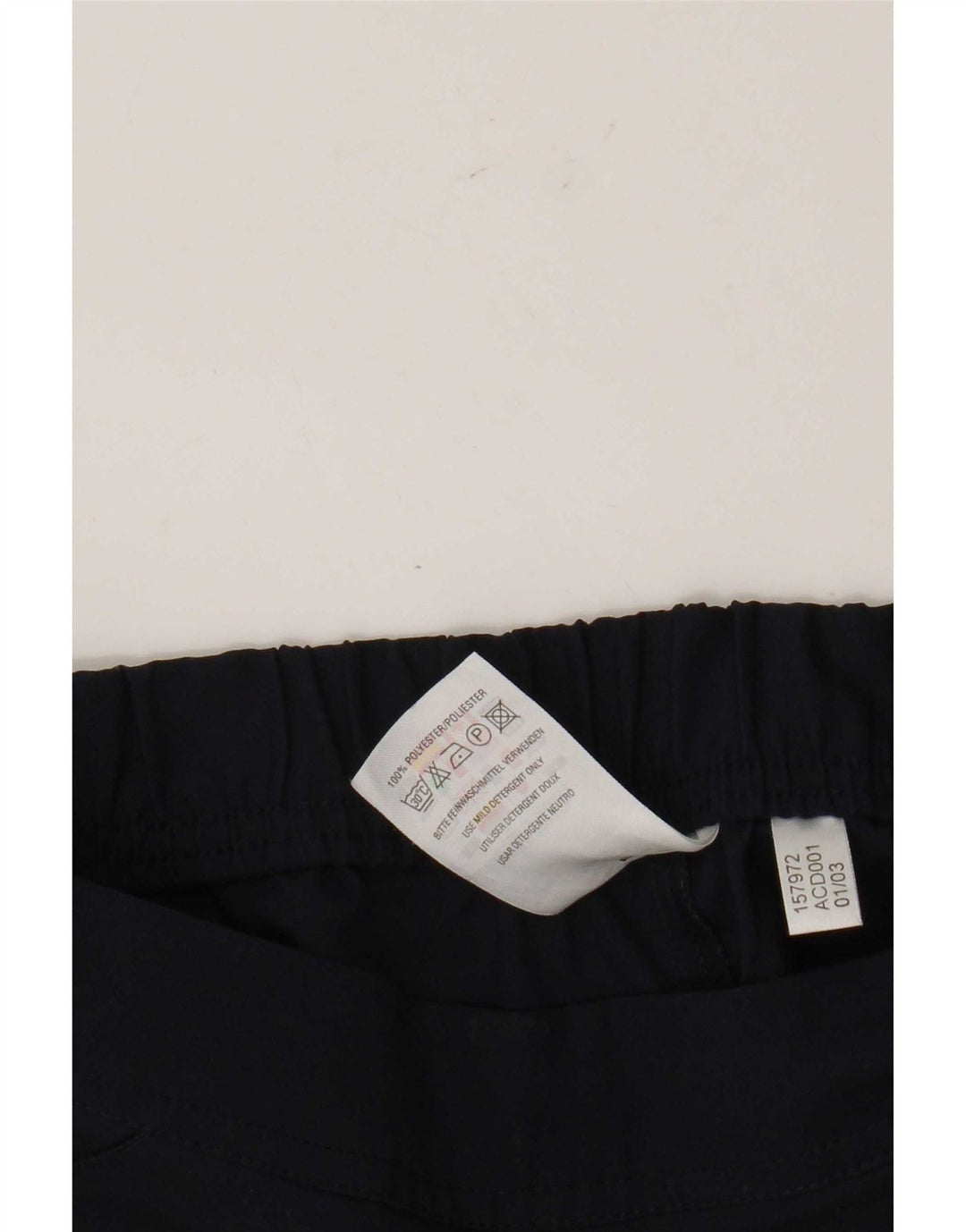 Shorts esportivos femininos Adidas UK 8 pequeno azul marinho poliéster