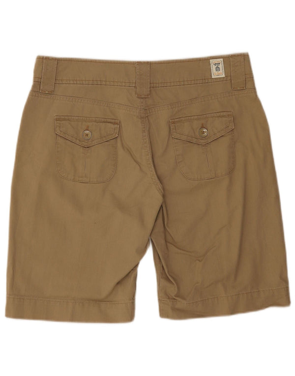 Shorts Chino Feminino Levi's W32 Grande Algodão Cáqui