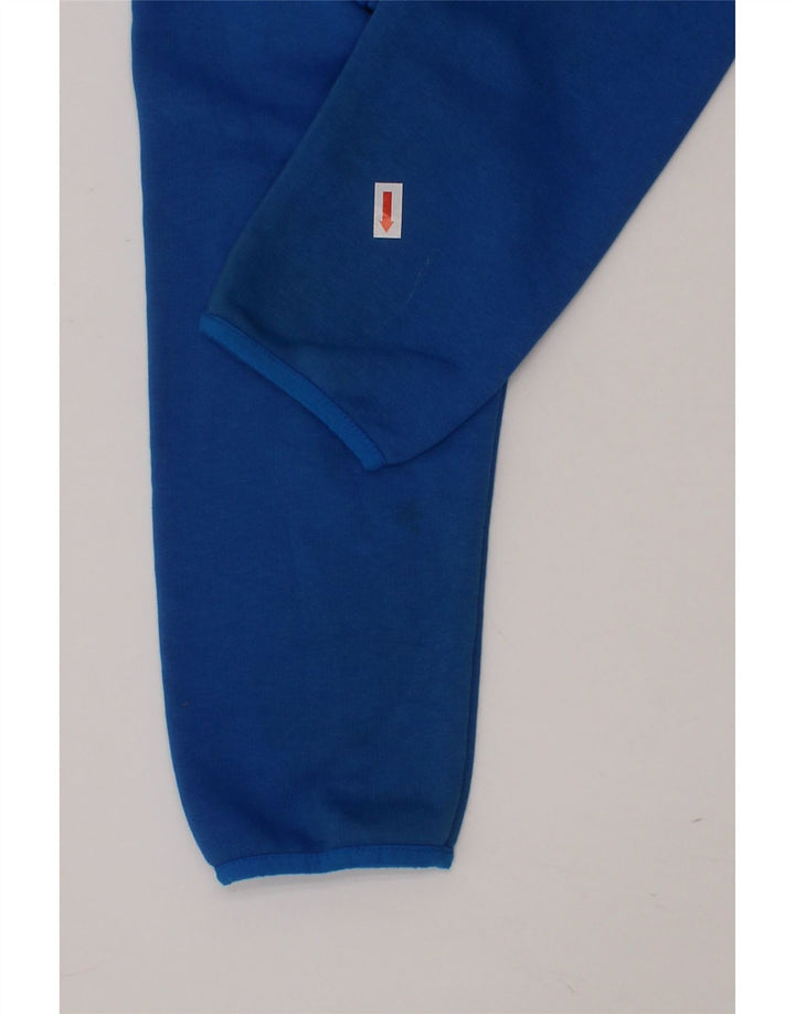 PUMA Boys Graphic Hoodie Jumper 7-8 Years Blue Cotton Vintage Puma and Second-Hand Puma from Messina Hembry 