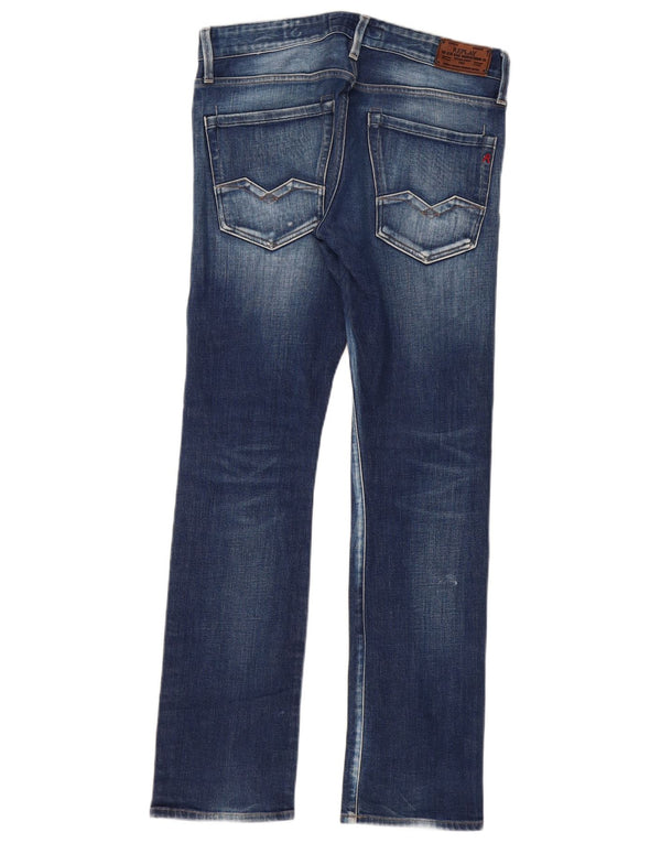 Replay Mens Waitom Slim Jeans W31 L31 Azul