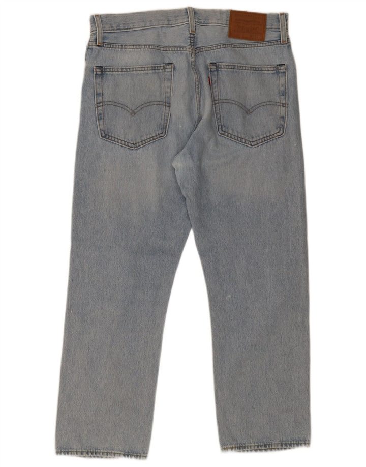 Levi's Masculino 551 Straight Jeans W32 L28 Azul Algodão