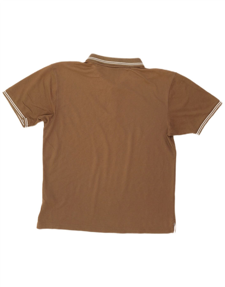 Camisa polo masculina CHAMPION grande algodão marrom