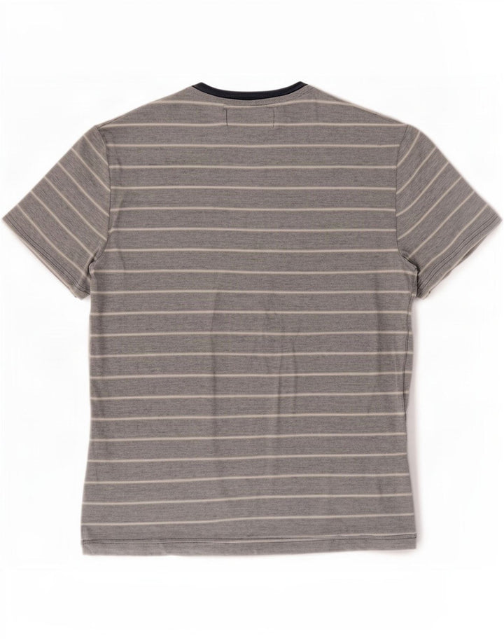 Camiseta masculina Penguin Top médio listrado azul