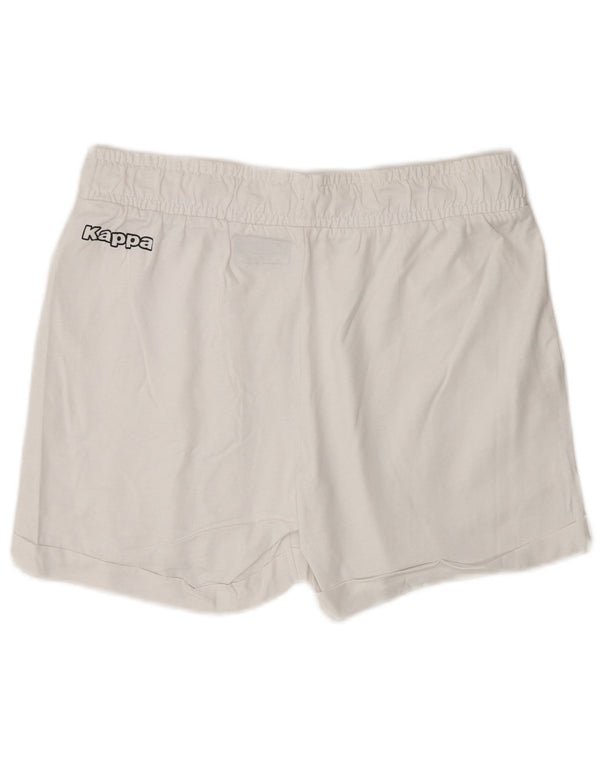 Shorts esportivos femininos Kappa UK 14 grandes brancos