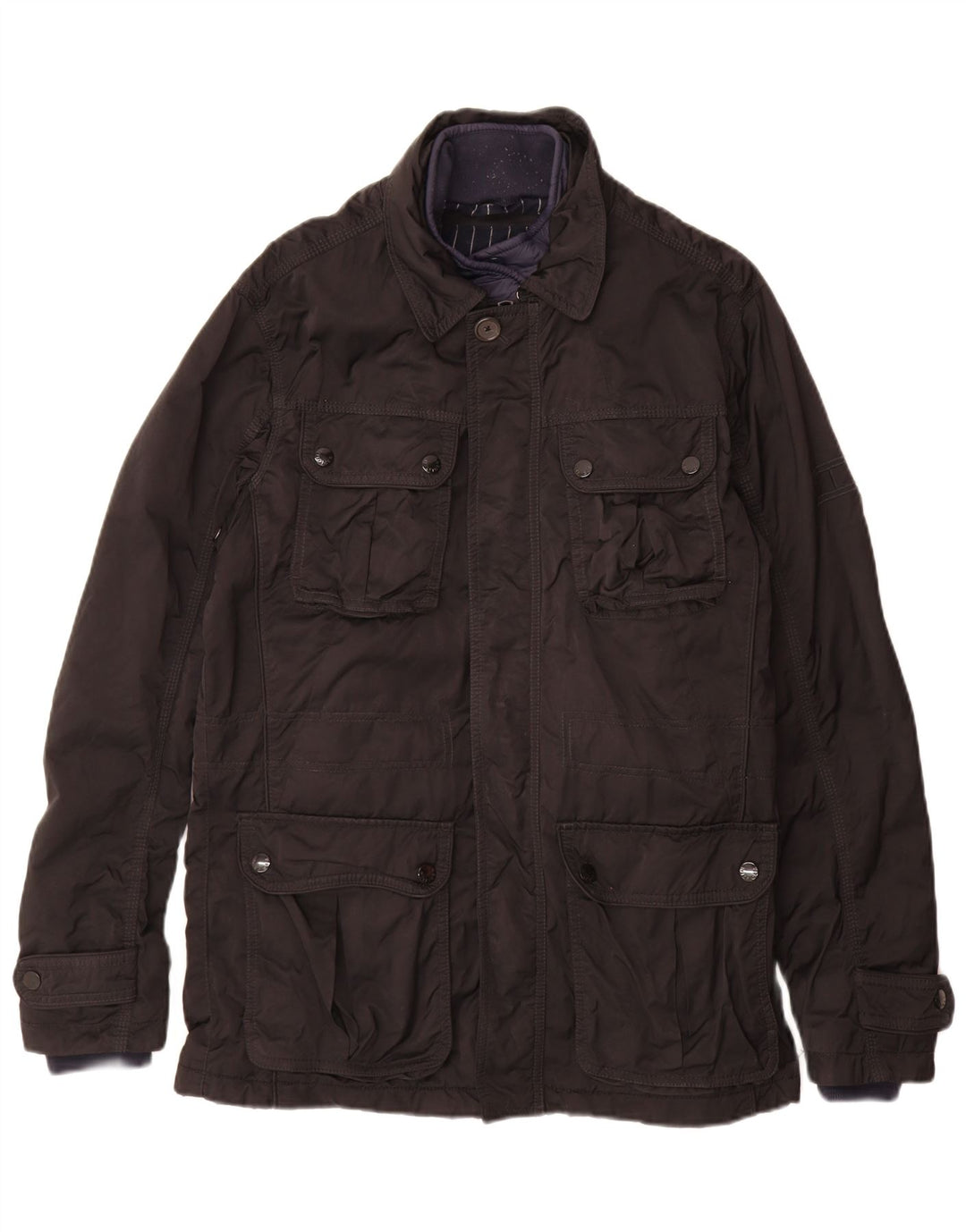 Jaqueta utilitária masculina Tommy Hilfiger Reino Unido 38 médio preto nylon
