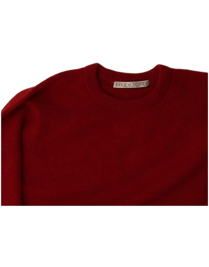 Suéter masculino LYLE & SCOTT com gola redonda grande vermelho