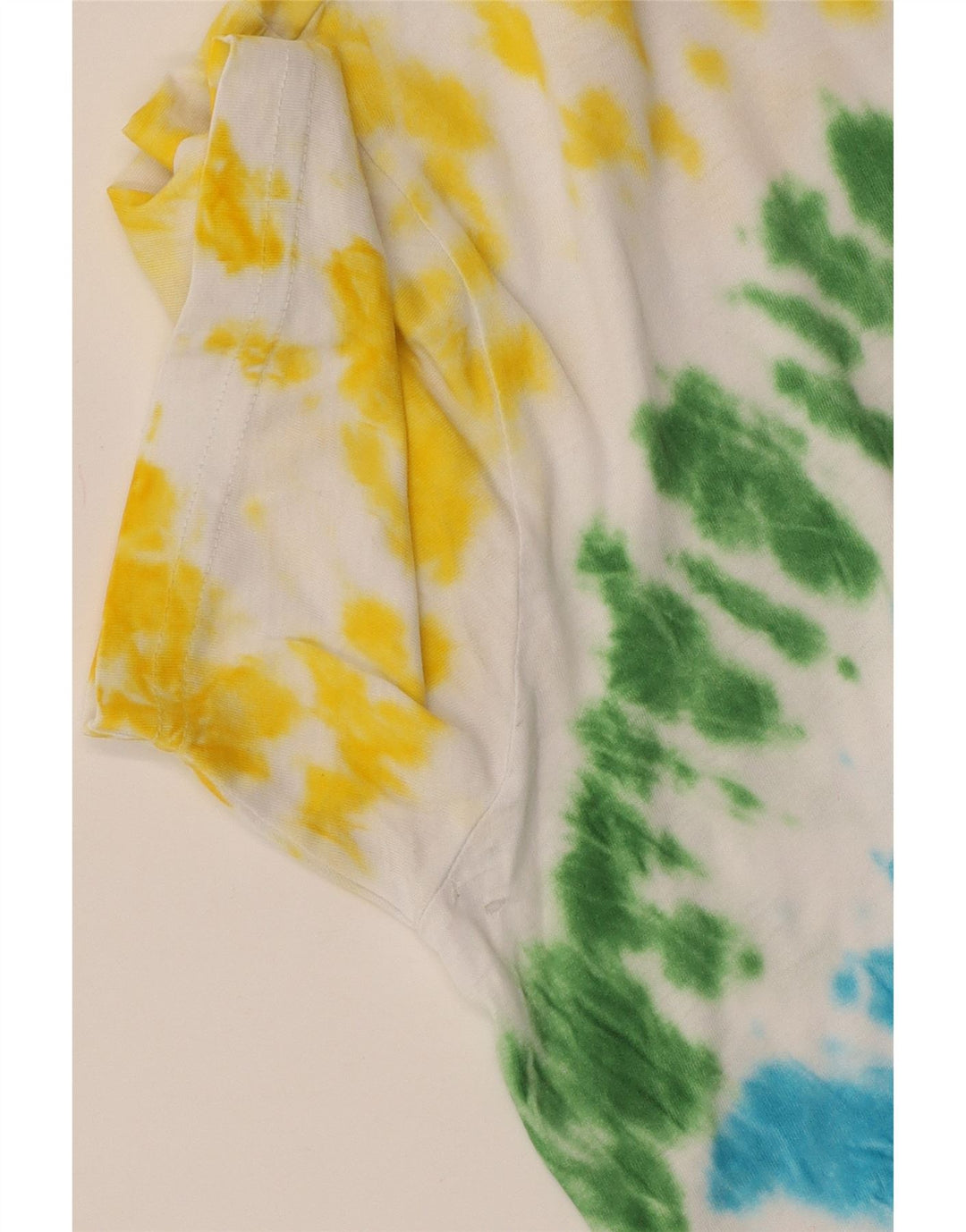 Camiseta feminina CHAMPION UK 16 grande algodão tie-dye multicolorido