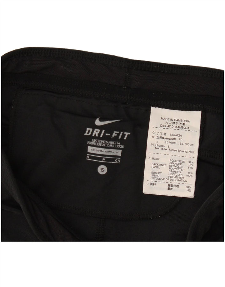 Leggings Nike Dri Fit Capri UK 8 Pequeno Poliéster Preto
