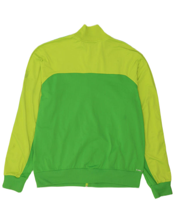 Adidas Mens Regular Fit Tracksuit Top Jacket XL Verde Colourblock Sports