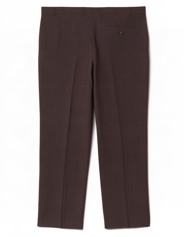Calça masculina de terno reto Marks & Spencer W42 L29 cinza Houndstooth