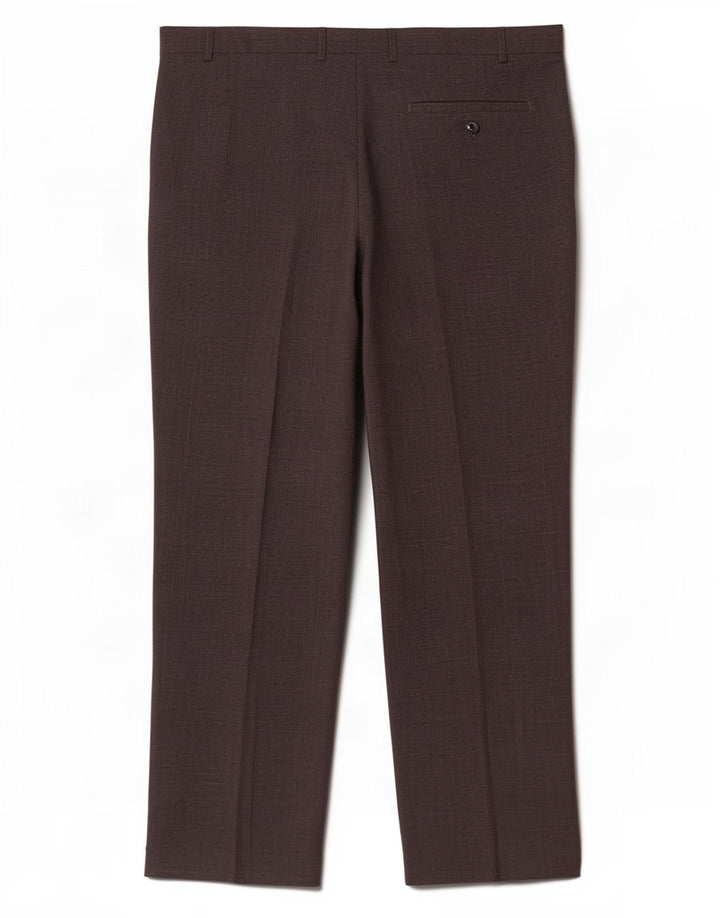 Calça masculina de terno reto Marks & Spencer W42 L29 cinza Houndstooth