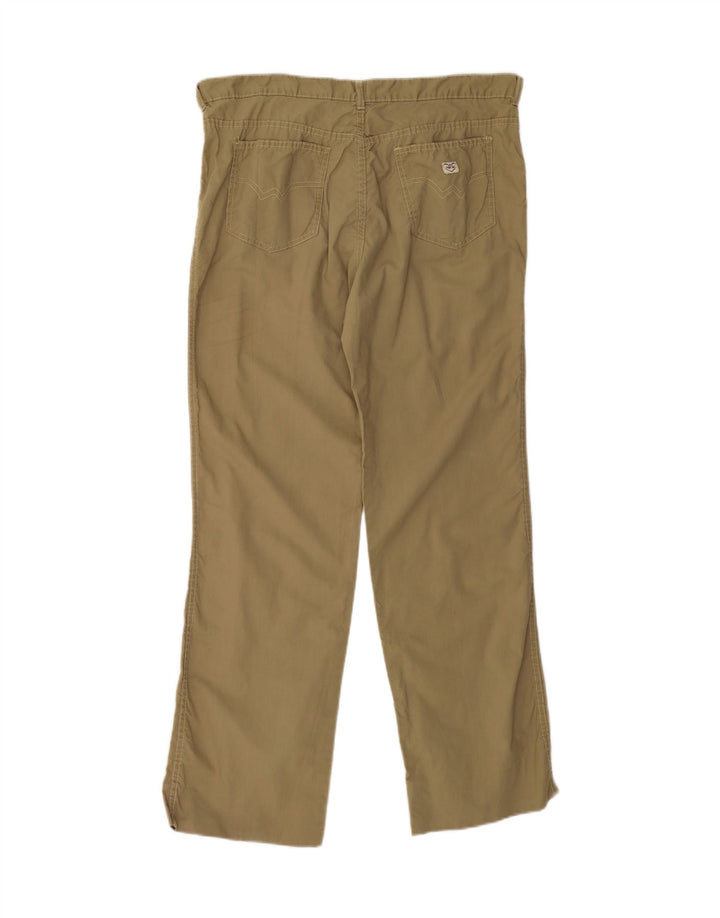 Calça casual reta masculina POP 84 W36 L31 cáqui