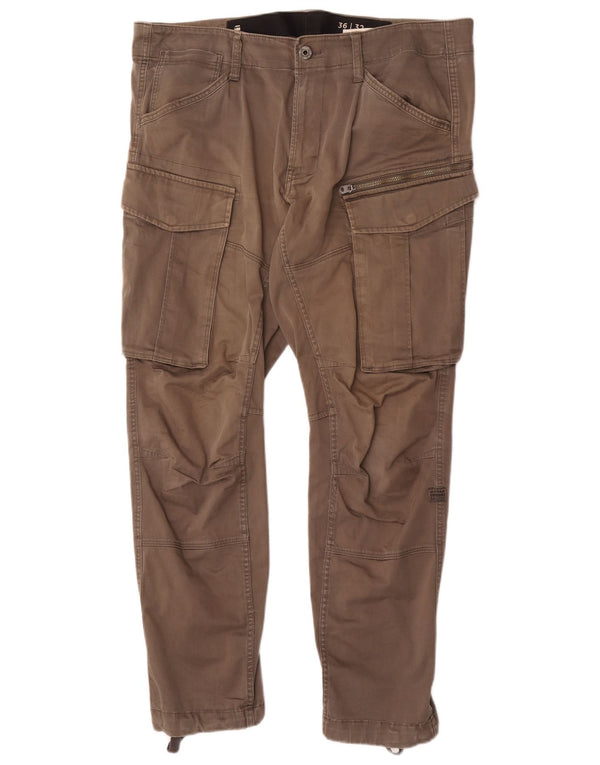 Calça cargo slim masculina G-Star W36 L32 algodão cáqui