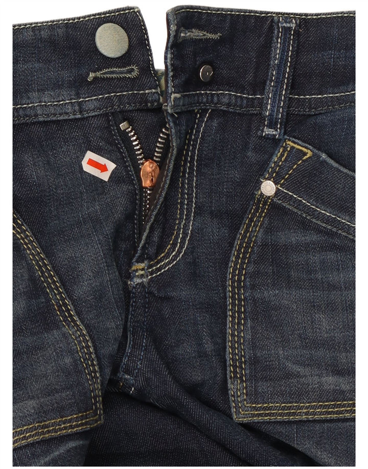 DIESEL Calça jeans feminina Reckfly Bootcut W26 L32 azul marinho algodão