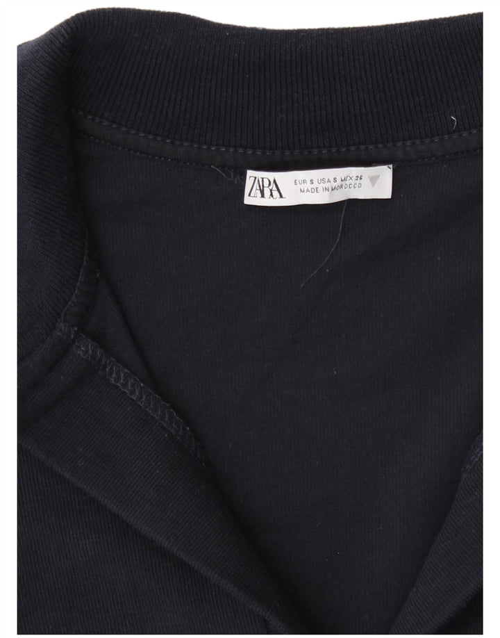 Body feminino Zara UK 8 pequeno azul marinho