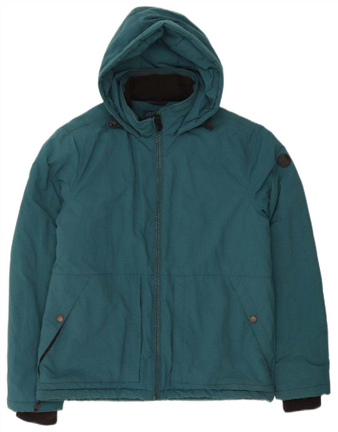 Jaqueta masculina acolchoada com capuz North Sails UK 38 poliamida verde médio