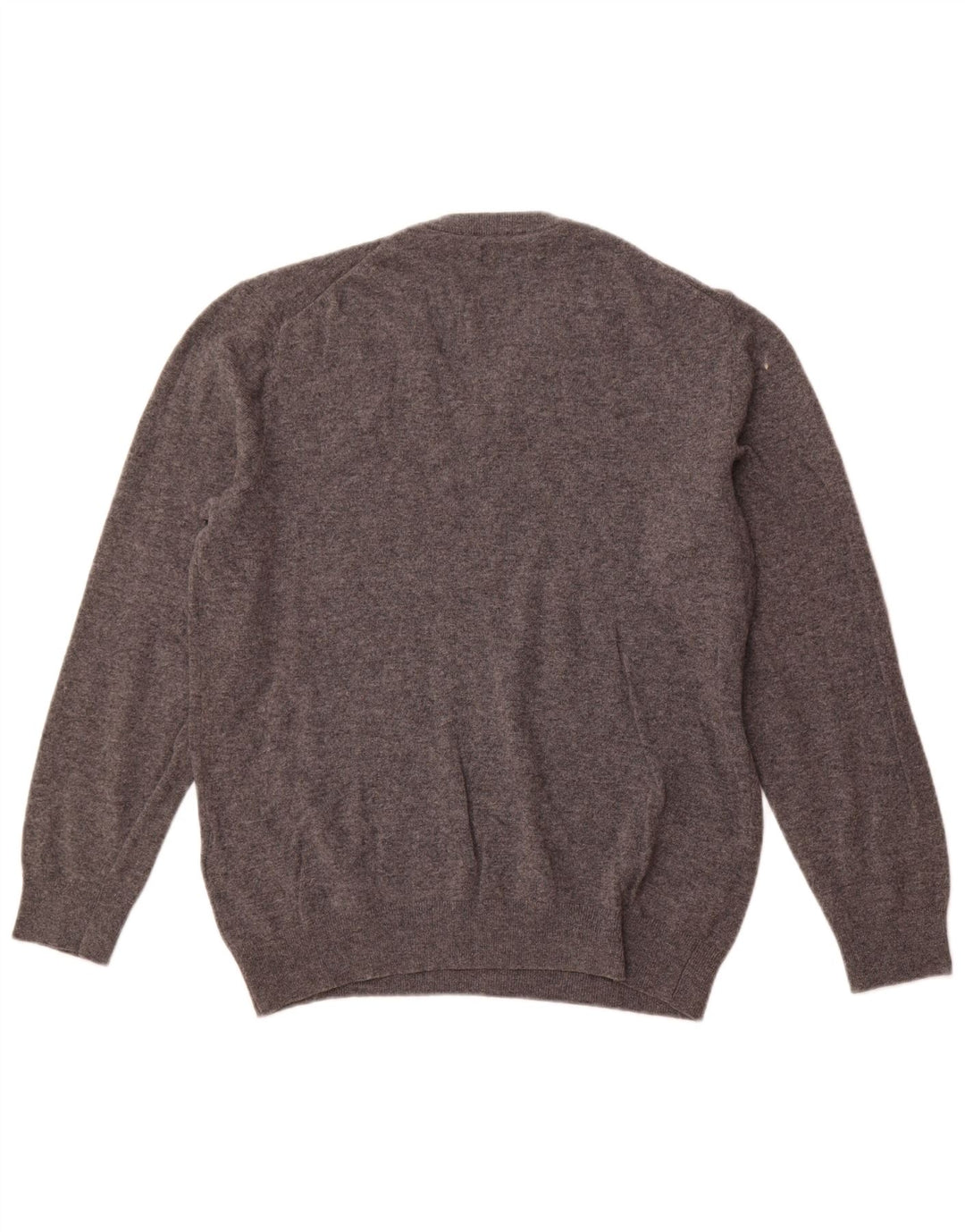 Suéter masculino GANT com decote em V 2XL lã de cordeiro cinza