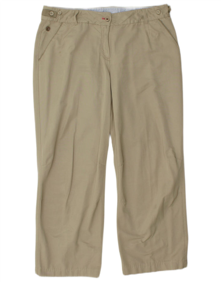 Calça feminina casual TOMMY HILFIGER UE 42 grande W34 L27 bege