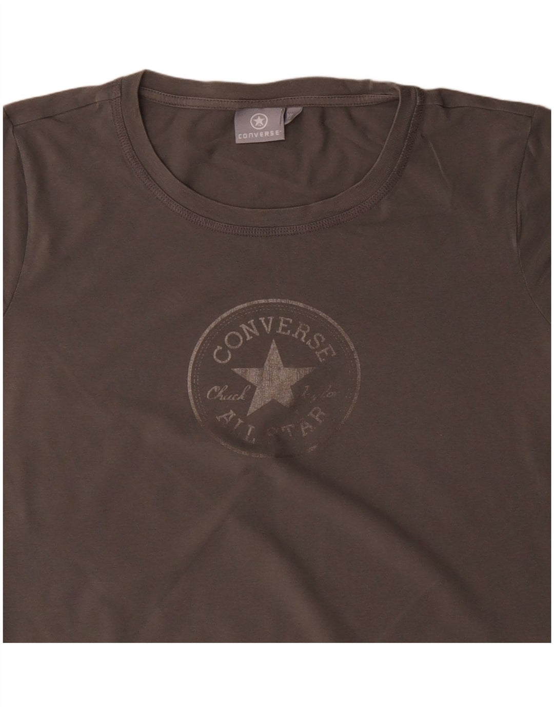 Camiseta feminina CONVERSE com estampa gráfica UK 18 XL algodão cinza