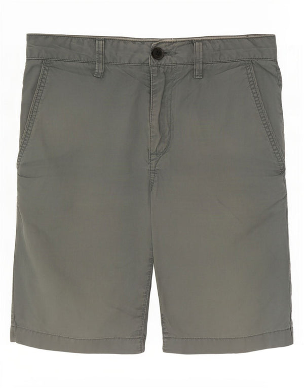 Timberland Mens Chino Shorts W29 Pequeno Algodão Cinza