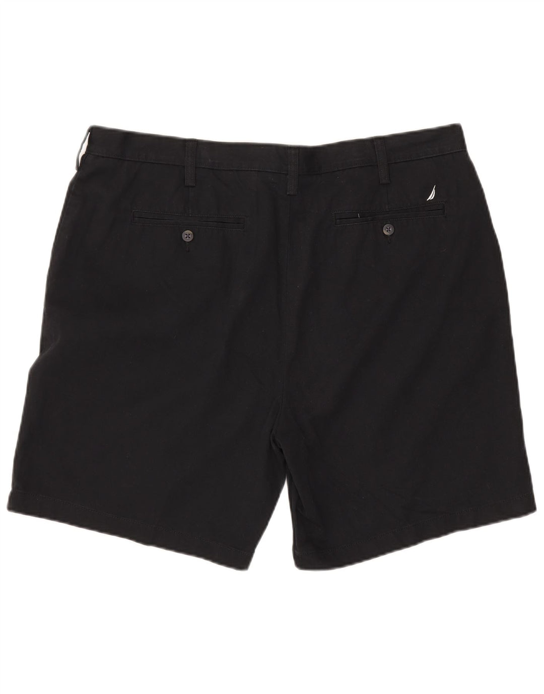 NAUTICA Mens Chino Shorts W40 XL Algodão Preto