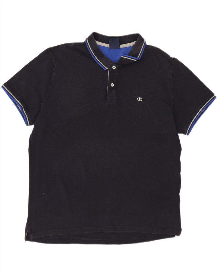 Camisa polo masculina CHAMPION grande azul marinho