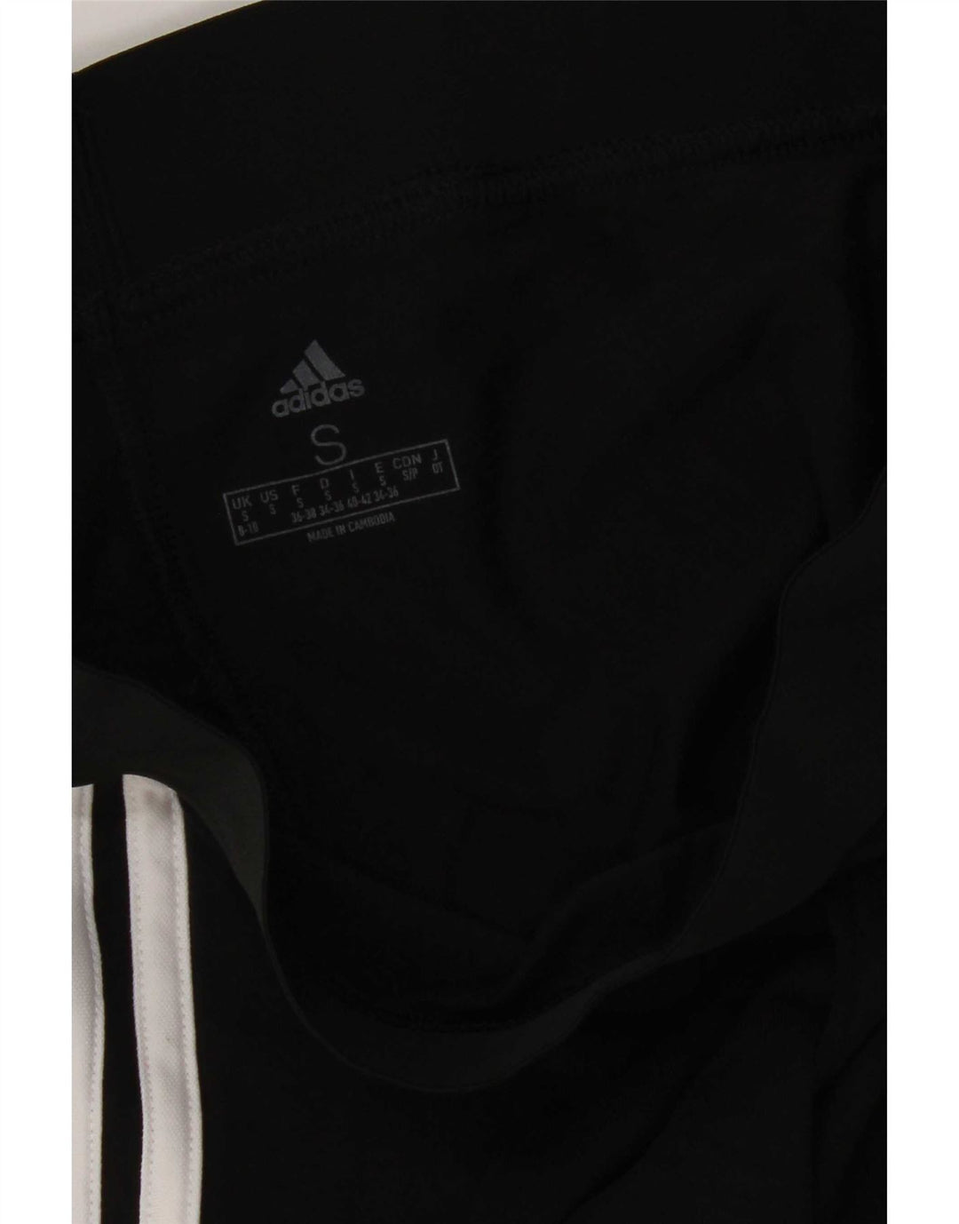 Leggings Adidas Femininas UK 8/10 Pequenas Pretas