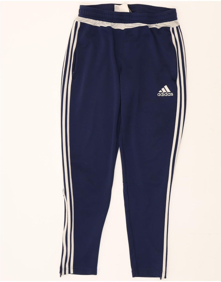 Calça de treino masculina Adidas Climacool médio azul marinho poliéster