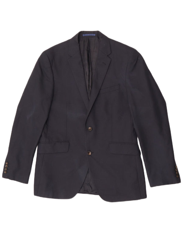 Jaqueta blazer masculina de 2 botões Marks & Spencer Reino Unido 38 azul marinho médio