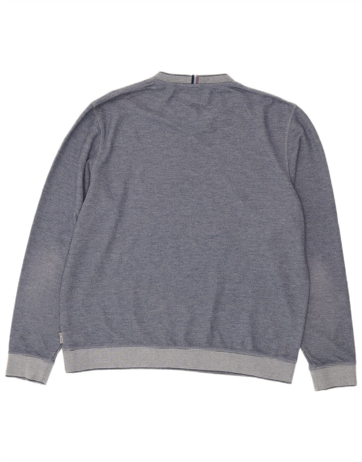 Suéter feminino TED BAKER tamanho 6 2XL azul poliéster