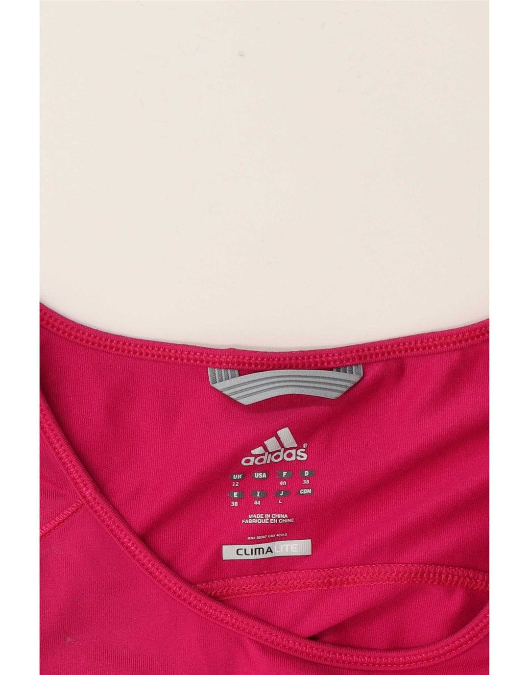 Camiseta Adidas Climalite Feminina Top UK 12 Médio Rosa