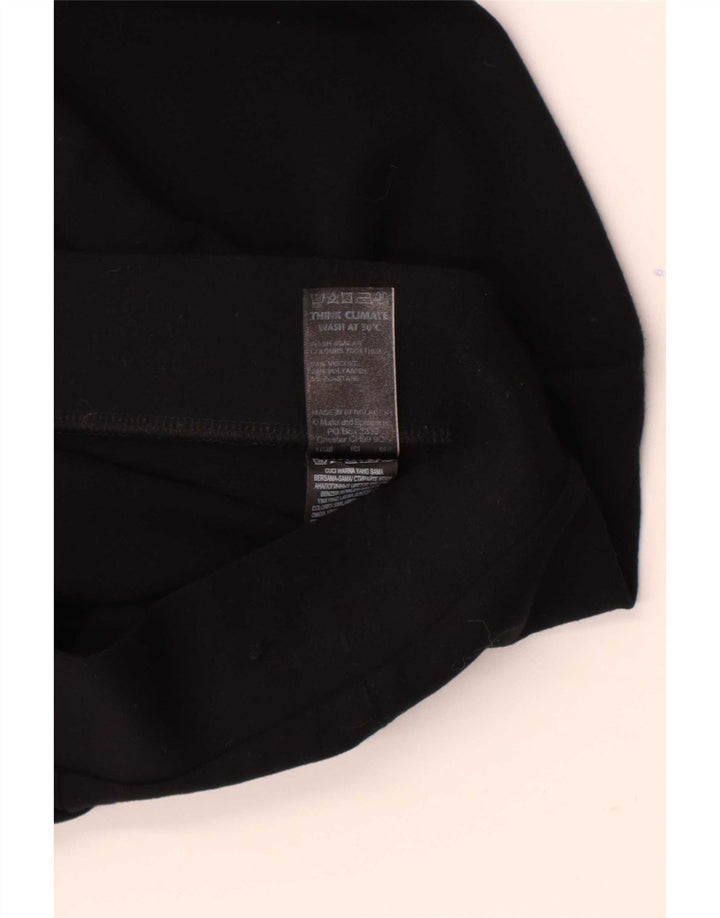 Leggings curtos femininos Marks & Spencer Reino Unido 12 viscose preta média