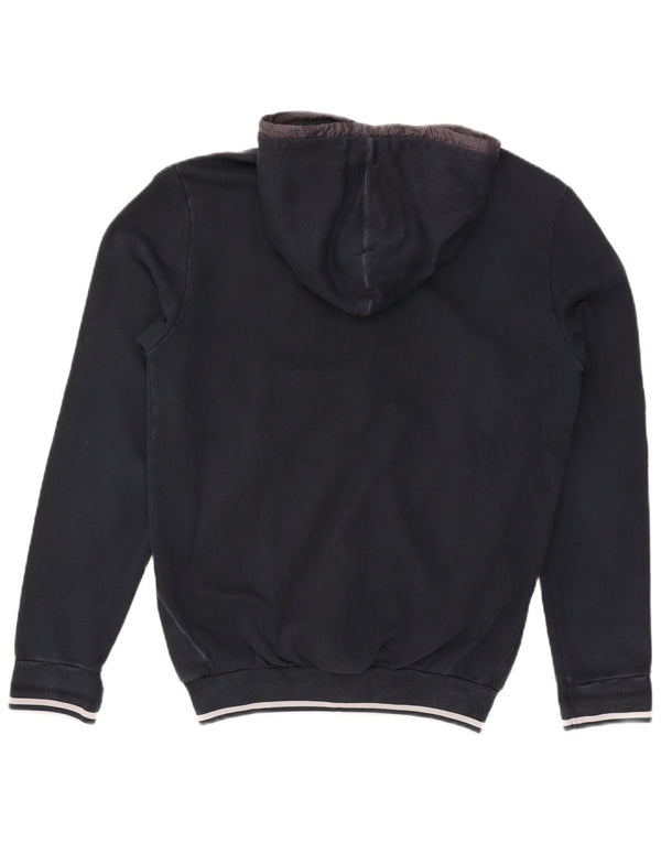 Murphy & Nye Suéter masculino com capuz e zíper XL algodão azul marinho