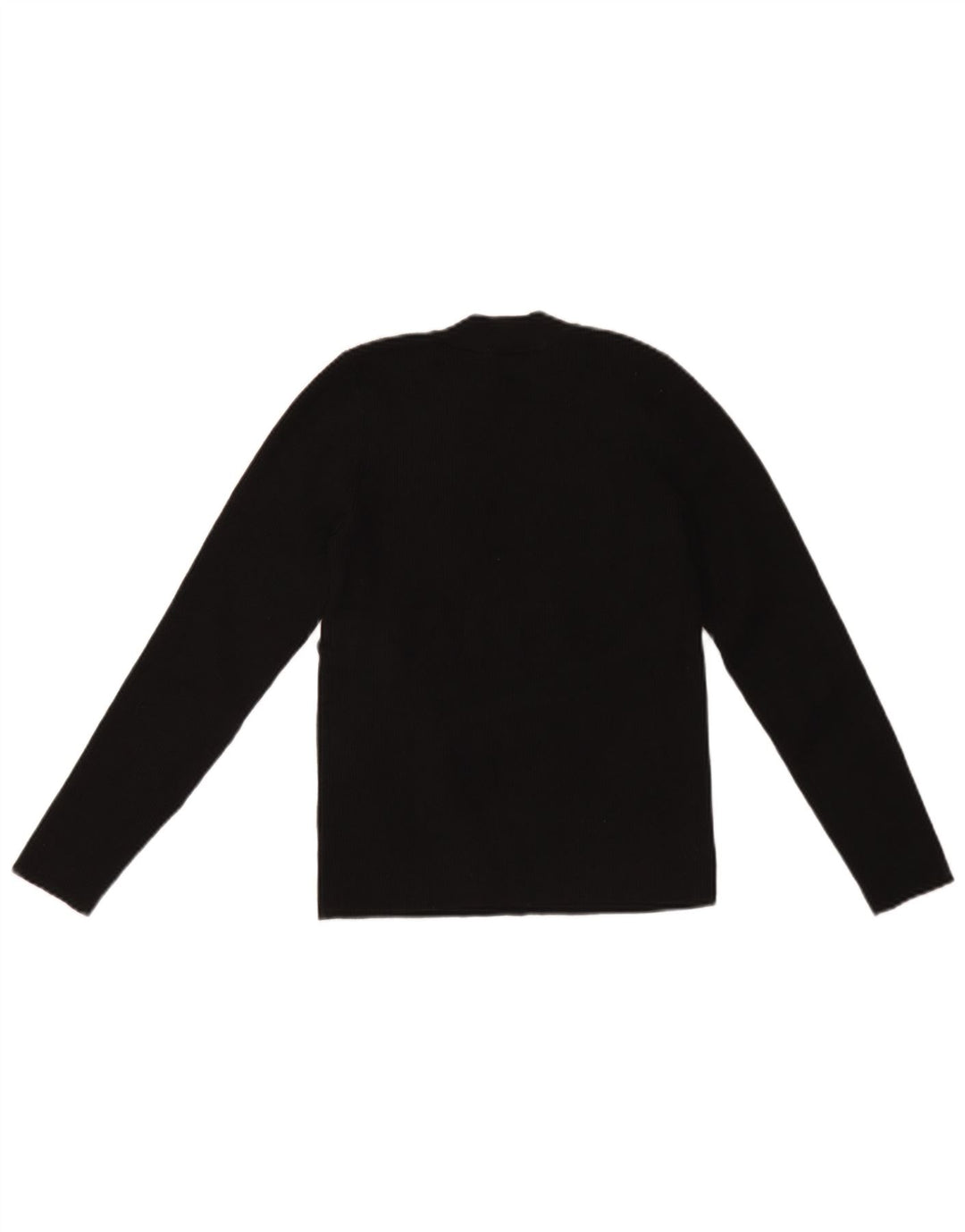 Suéter feminino Levi's com gola redonda UK 14 grande acrílico preto
