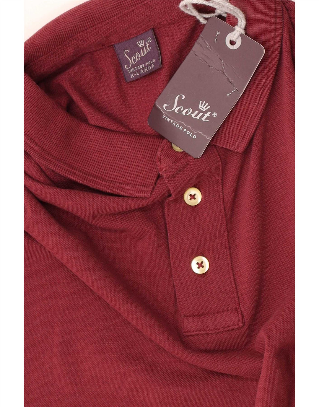 Camisa polo masculina Scout XL marrom algodão