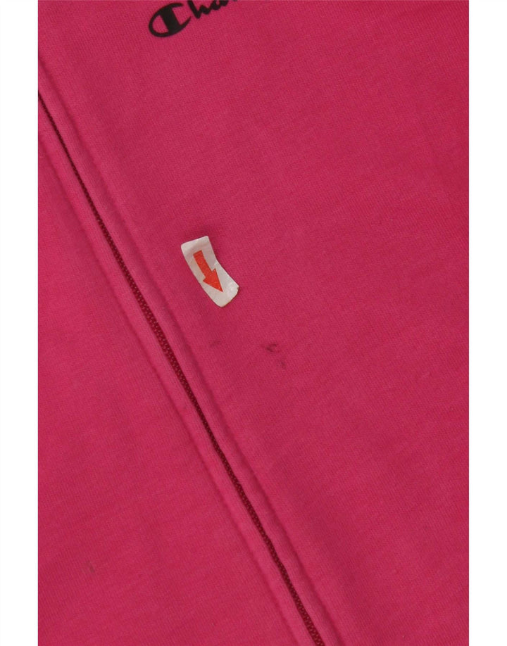 Champion Womens Tracksuit Top Jacket UK 12 Médio Rosa