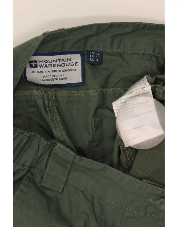 Calça cargo feminina Mountain Warehouse UK 12 médio W32 L30 cáqui