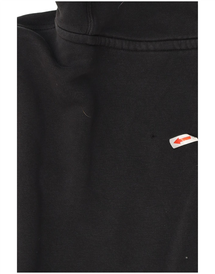 Jumper masculino Nike com capuz alto médio algodão preto