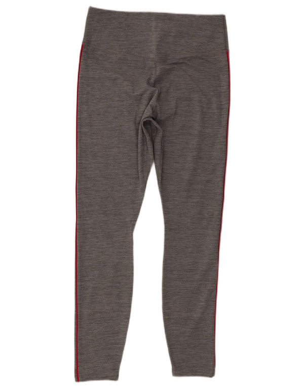 Leggings Nike Femininas Graphic UK 12 Poliéster Cinza Médio