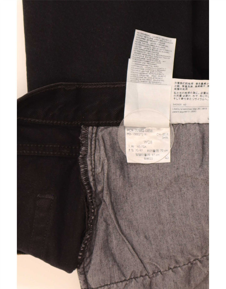Saia jeans feminina Levi's W28 médio algodão preto