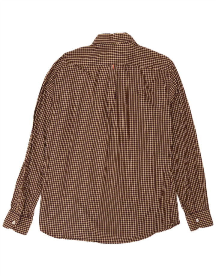 Camisa masculina Harmont & Blaine XL marrom algodão guingão