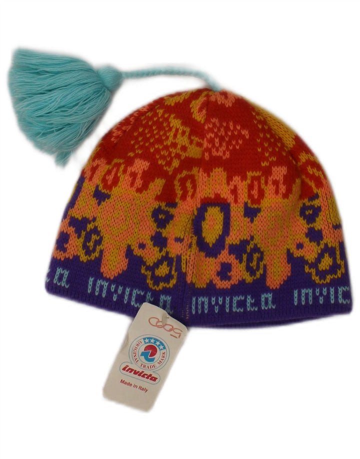 Chapéu Bobble feminino de malha gráfica Invicta tamanho único laranja acrílico