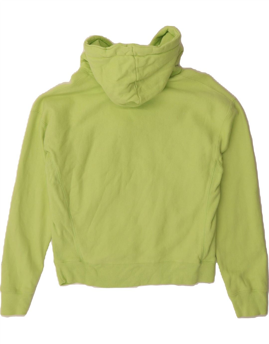 CHAMPION Womens Graphic Hoodie Jumper UK 14 Medium Green Cotton Vintage Champion and Second-Hand Champion from Messina Hembry 