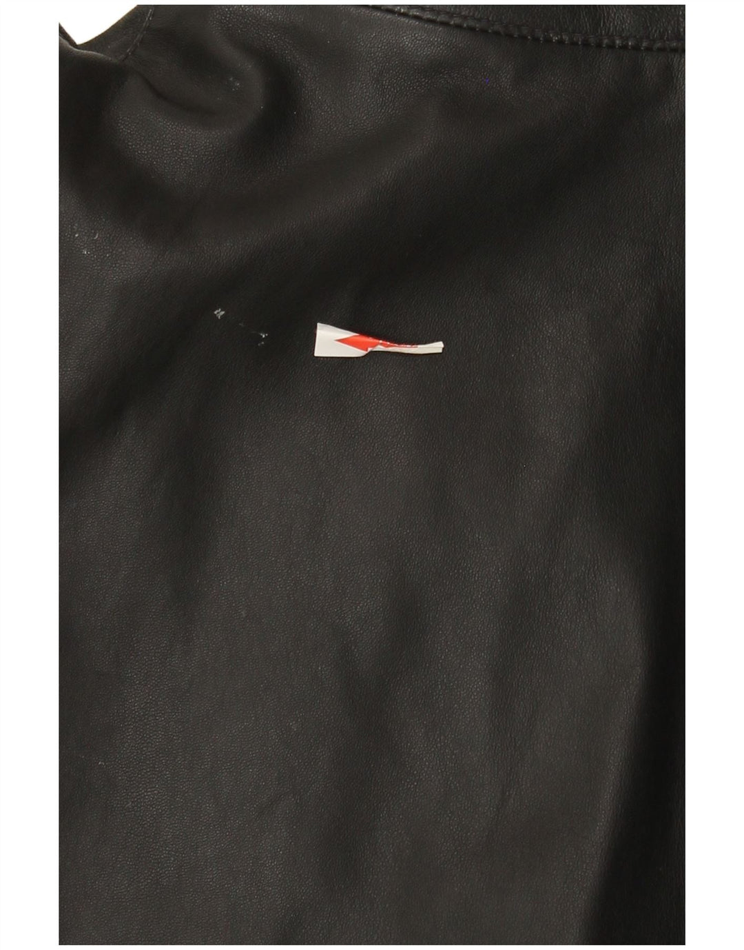 Jaqueta de couro masculina vintage de ajuste solto Reino Unido 36 couro preto pequeno