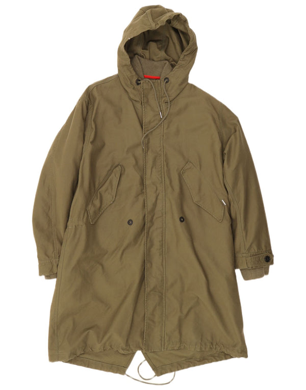 Jaqueta Parka Masculina Diesel com Capuz UK 38 Médio Caqui