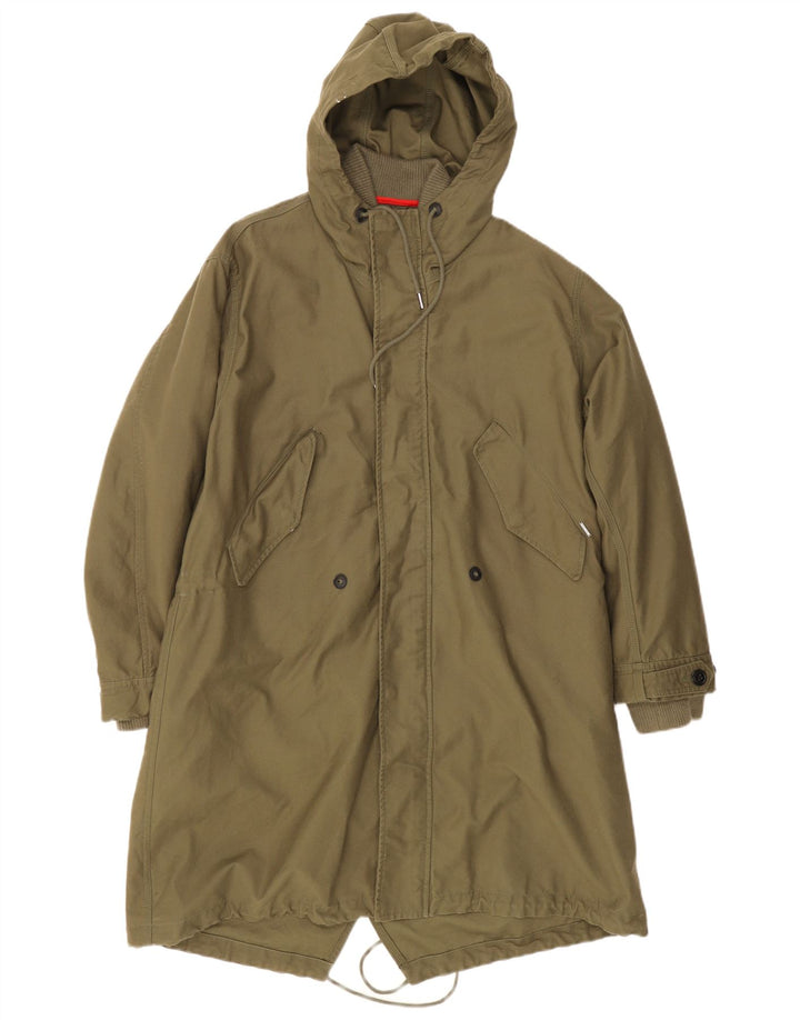 Jaqueta Parka Masculina Diesel com Capuz UK 38 Médio Caqui
