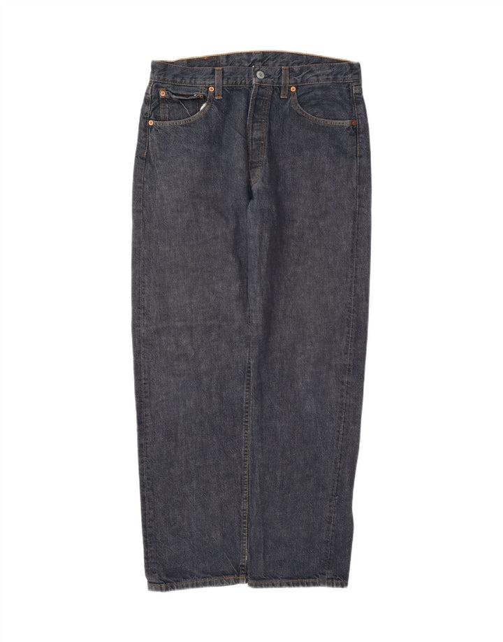 Calça jeans reta masculina Levi's W32 L30 azul marinho