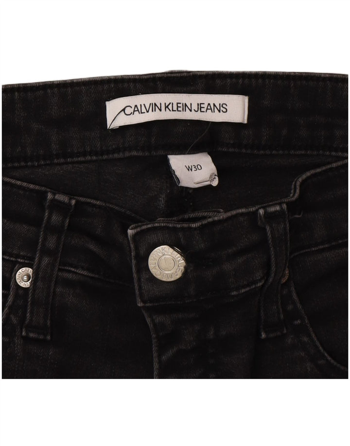 Calça jeans skinny feminina Calvin Klein W30 L27 cinza