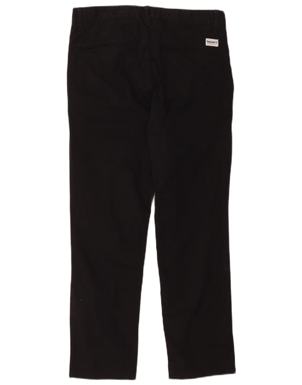 Timberland Mens Slim Chino Calças W32 L32 Algodão Preto